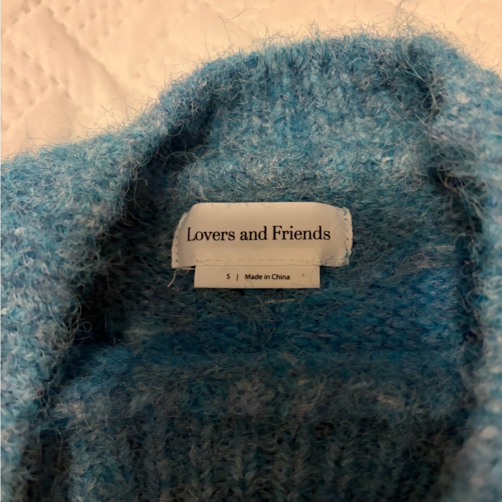 Lovers + Friends (Revolve) | Blue and Cream Sweater NWOT - Picture 4 of 5